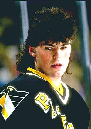 Jagr during his glory days as Mario Lemieux's sidekick in Pittsburgh.
